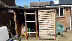 Shed Before front